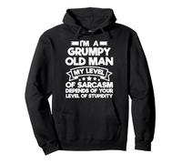 Divertente Regalo Sarcasmo con Scritta I Am A Grumpy Old Man per Nonno e Marito Felpa con Cappuccio