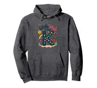 Divertente Regalo Scolastico per Il K-Day di Little Miss Kindergarten Felpa con Cappuccio, Unisex per Adulti, Grigio Scuro, M