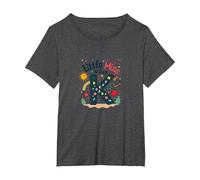 Divertente Regalo Scolastico per Il K-Day di Little Miss Kindergarten Maglietta, Donna Plus-Size, Grigio Scuro, 1X