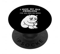 Divertente Relatable Mostro Citazione Sulla Vita Problemi Sarcasmo PopSockets PopGrip Adesivo