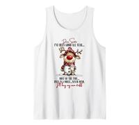 Divertente Renna di Natale Cervo Babbo Natale comprerò la mia roba Canotta