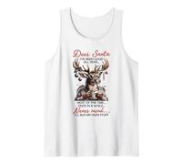 Divertente Renna di Natale Cervo Babbo Natale comprerò la mia roba Canotta