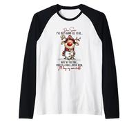 Divertente Renna di Natale Cervo Babbo Natale comprerò la mia roba Maglia con Maniche Raglan