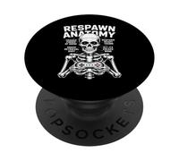 Divertente Respawn Anatomia Di Un Giocatore Scheletro Mano Uomini Ragazzi Bambini PopSockets PopGrip Adesivo