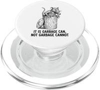 Divertente Retro Rat Garbage Can Non Garbage Cannot Street Survivor PopSockets PopGrip per MagSafe