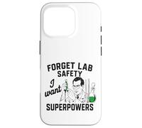 Divertente Retro Scienza Lab Sicurezza Umorismo Superpoteri scienziato Custodia per iPhone 16 Pro