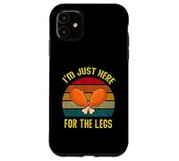 Divertente Retro Turchia Ringraziamento I'm Just Here For The Legs Custodia per iPhone 11