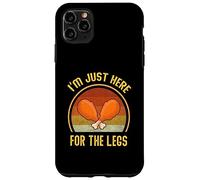 Divertente Retro Turchia Ringraziamento I'm Just Here For The Legs Custodia per iPhone 11 Pro Max