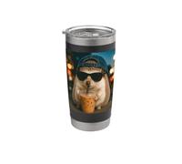 Divertente riccio bere caffè freddo Bicchiere termico in acciaio inox doppia parete