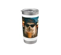 Divertente riccio bere caffè freddo Bicchiere termico in acciaio inox doppia parete