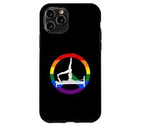 Divertente riformatore pilates con segno di pace LGBT Custodia per iPhone 11 Pro