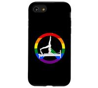 Divertente riformatore pilates con segno di pace LGBT Custodia per iPhone SE (2020) / 7/8