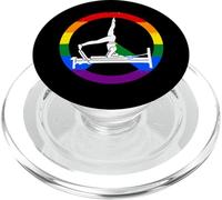 Divertente riformatore pilates con segno di pace LGBT PopSockets PopGrip per MagSafe