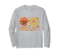 Divertente Ringraziamento Indovina Che Turchia Culo Umorismo Maglia a Manica