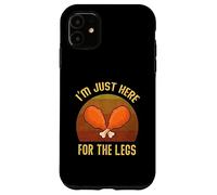 Divertente Ringraziamento Retro I'm Just Here For The Turkey Legs Custodia per iPhone 11