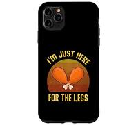 Divertente Ringraziamento Retro I'm Just Here For The Turkey Legs Custodia per iPhone 11 Pro Max