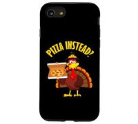 Divertente Ringraziamento Turchia holding Pizza Invece Uomini Donne Custodia per iPhone SE (2020) / 7/8