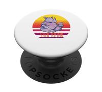Divertente rinoceronte di vino che beve vino Rinoceronte PopSockets PopGrip Adesivo