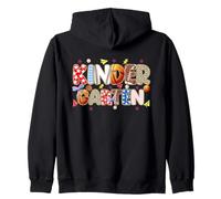Divertente Ritorno a Scuola Vibes Kidergarten Sport Bambini Insegnante Felpa con Cappuccio