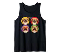 Divertente Ritratto di Cane di Pechinese per la Mamma del Cane Cane papà Canotta