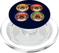 Divertente ritratto di cane di Pechinese per la mamma del cane cane papà PopSockets PopGrip per MagSafe