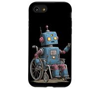 Divertente robot in sedia a rotelle Costume per gli amanti dei robot Custodia per iPhone SE (2020) / 7/8