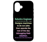 Divertente Robotica Ingegnere Robot Builder Custodia per iPhone 16