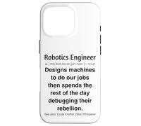 Divertente Robotica Ingegnere Robot Builder Custodia per iPhone 16 Pro