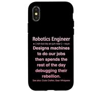 Divertente Robotica Ingegnere Robot Builder Custodia per iPhone X/XS