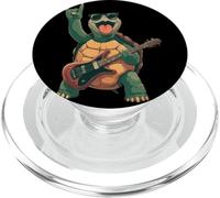 Divertente Rock and Roll Tartaruga Cartoon Graphic Giocoso Vibrante PopSockets PopGrip per MagSafe
