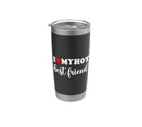Divertente Romantico Amicizia Slogan Tipografia Arte Bicchiere termico in acciaio inox doppia parete