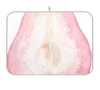 Divertente Rosa Cera Frutta Sezione Verticale Modello di Contatore Accessori Da Cucina Piatto Asciugatrice Opaco Grande Piatto Stuoia 18 x 24