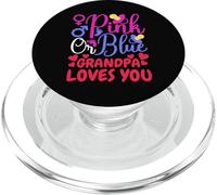 Divertente rosa o blu bambino sesso rivelare nonno ti ama PopSockets PopGrip per MagSafe