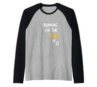 Divertente Runner Pun Corsa per la collina di Esso Maglia con Maniche Raglan