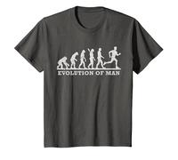 Divertente Running Runner Evolution Man Maglietta, Bambini, Asfalto, 6 Anni