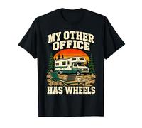 Divertente RV Camper Digital Nomad Remote Worker Road Life Maglietta