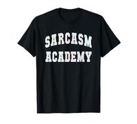 Divertente Sarcasm Academy Laurea Sarcastico Commento Caricamento Maglietta