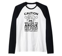 Divertente sarcasmo argomento scherzo per uomini umorismo irriverente Maglia con Maniche Raglan