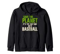 Divertente Sarcasmo Citazione Ambiente Save The Planet Baseball Fan Felpa con Cappuccio