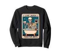Divertente Sarcasmo Tarocchi Scheletro Live Laugh Toaster Bath Felpa