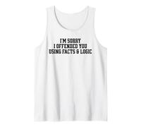 Divertente Sarcastico Dire Fatti e logica offesi Canotta