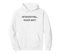 Divertente Sarcastico introverso... per Favore aspetta Felpa con Cappuccio