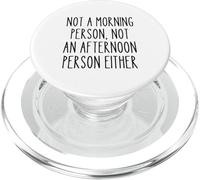 Divertente sarcastico pigro umorismo anti-mattina persona citazione PopSockets PopGrip per MagSafe
