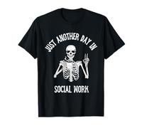 Divertente Sarcastico Solo Un Altro Giorno nel Lavoro Sociale Maglietta