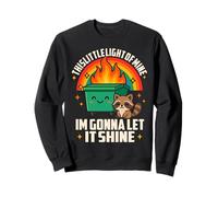 Divertente Sarcastico This Little Light-of Mine Lil Dumpster Fire Felpa