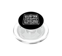 Divertente sarcastico ucciderli con gentilezza PopSockets PopGrip per MagSafe