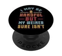 Divertente, sarò anche una manciata, ma il mio pisello non PopSockets PopGrip Adesivo