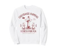 Divertente scacco Matto Vintage accade Scacchi per Divertimento Felpa