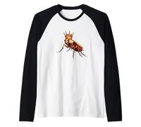 Divertente scarafaggio corona vestito per re e regine Maglia con Maniche Raglan