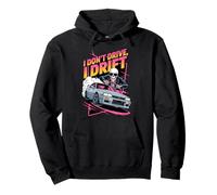Divertente Scheletro di Auto alla deriva JDM I Don't Drive I Drift Felpa con Cappuccio